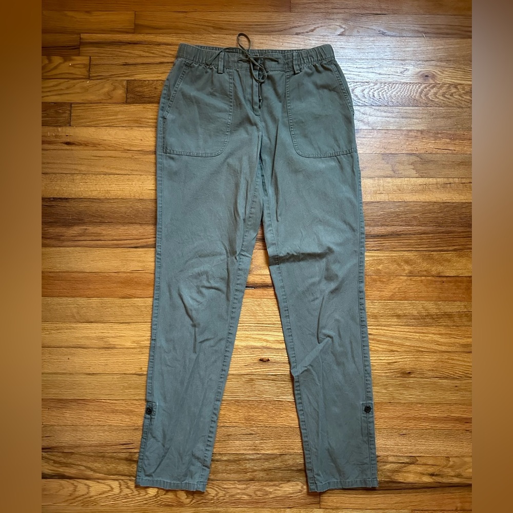 Women’s Lands’ End Green Khaki Pants Size 2